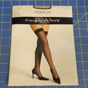 Preston & York Sheer Leg Lace Band Stockings